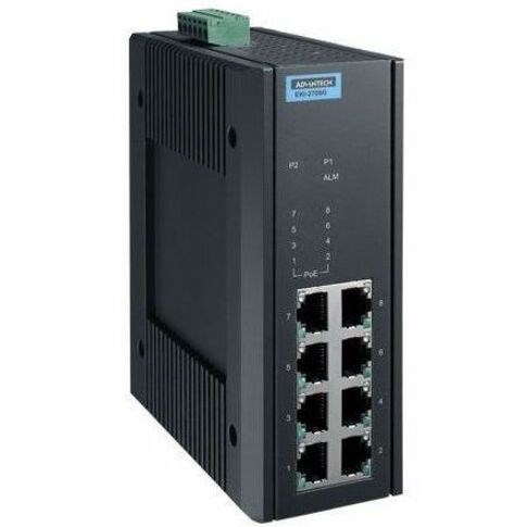 Advantech EKI-2708G 8 Ports Ethernet Switch - Gigabit Ethernet - 10/100/1000Base-T