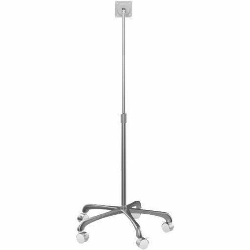 CTA Digital VESA-Compatible Heavy-Duty Height-Adjustable Rolling Floor Stand