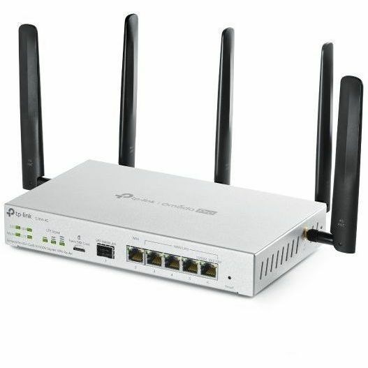 Omada Pro G36W-4G Wi-Fi 6 IEEE 802.11ax 1 SIM Ethernet, Cellular Modem/Wireless Router