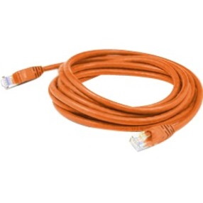 AddOn 15ft Orange CAT 6 Shielded PVC Ethernet Cable Snagless Bubble Boot RJ-45 M/M