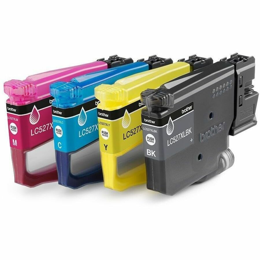 Brother LC527XLVAL Original High Yield Inkjet Ink Cartridge - Multi-pack - Cyan, Magenta, Yellow - 4 Pack