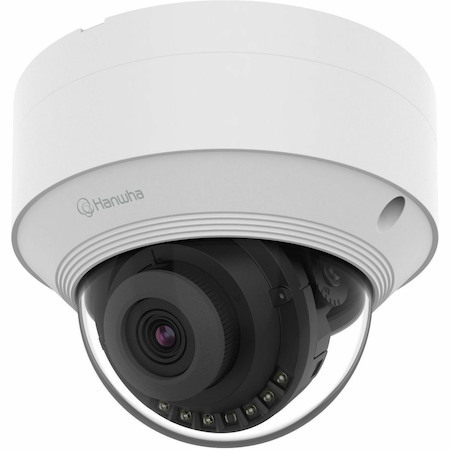 Wisenet QNV-C8013R 5 Megapixel Outdoor Network Camera - Color - Dome - White - TAA Compliant