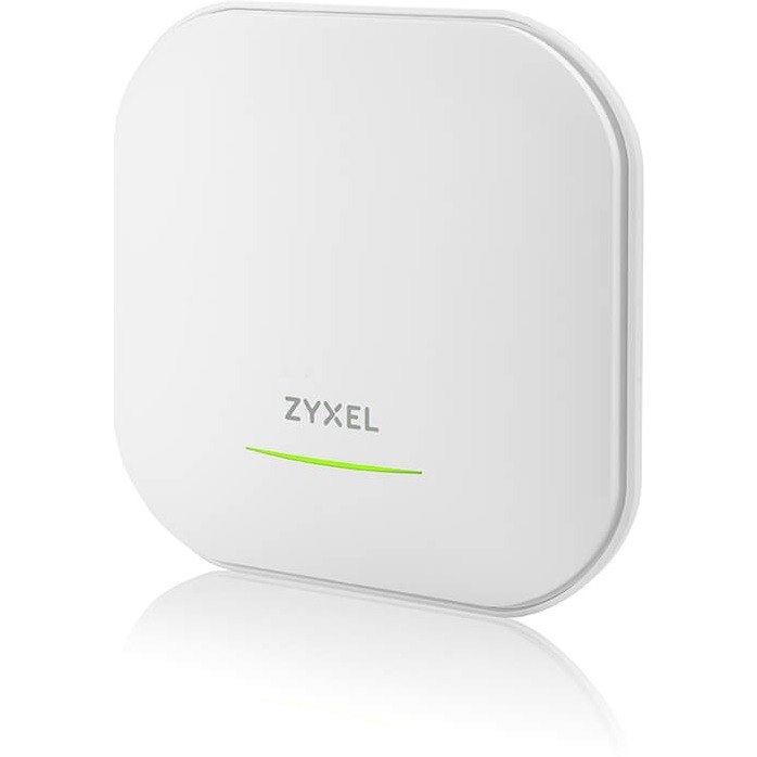 Zyxel WiFi 6E AXE5400 2.5G Multi-Gigabit Business AP | Bandflex 2.4Ghz and 5Ghz or 6Ghz Operation | 1 GbE Passthru| Mesh, Seamless Roaming, Captive Portal | Hybrid Cloud | POE+ Support | WAX620D-6E