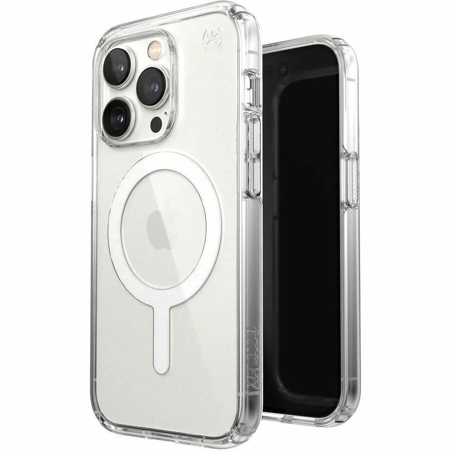 Speck PRESIDIO PERFECT-CLEAR Case for Apple iPhone 14 Pro Smartphone - Clear, White