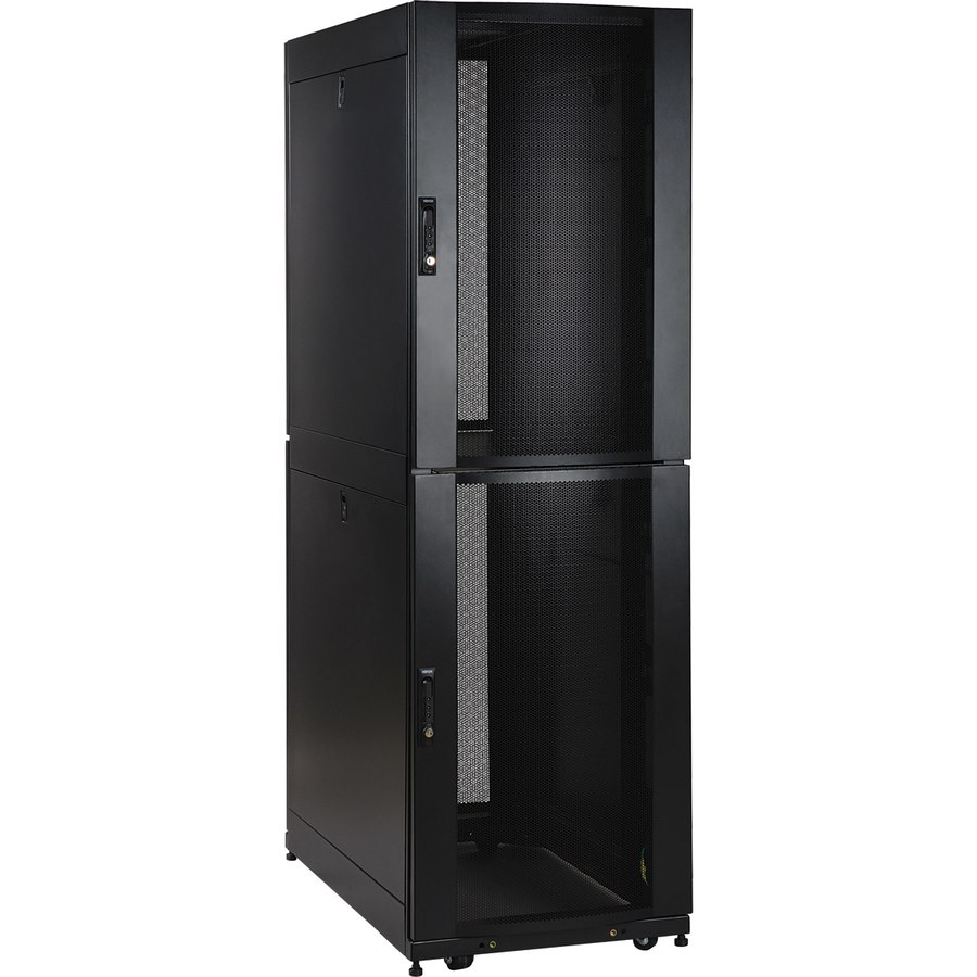 Eaton Tripp Lite Series 42U SmartRack Co-Location Standard-Depth Rack Enclosure Cabinet - 2 separate compartments