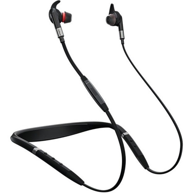 Jabra EVOLVE 75e Wireless Earbud, Behind-the-neck Stereo Earset