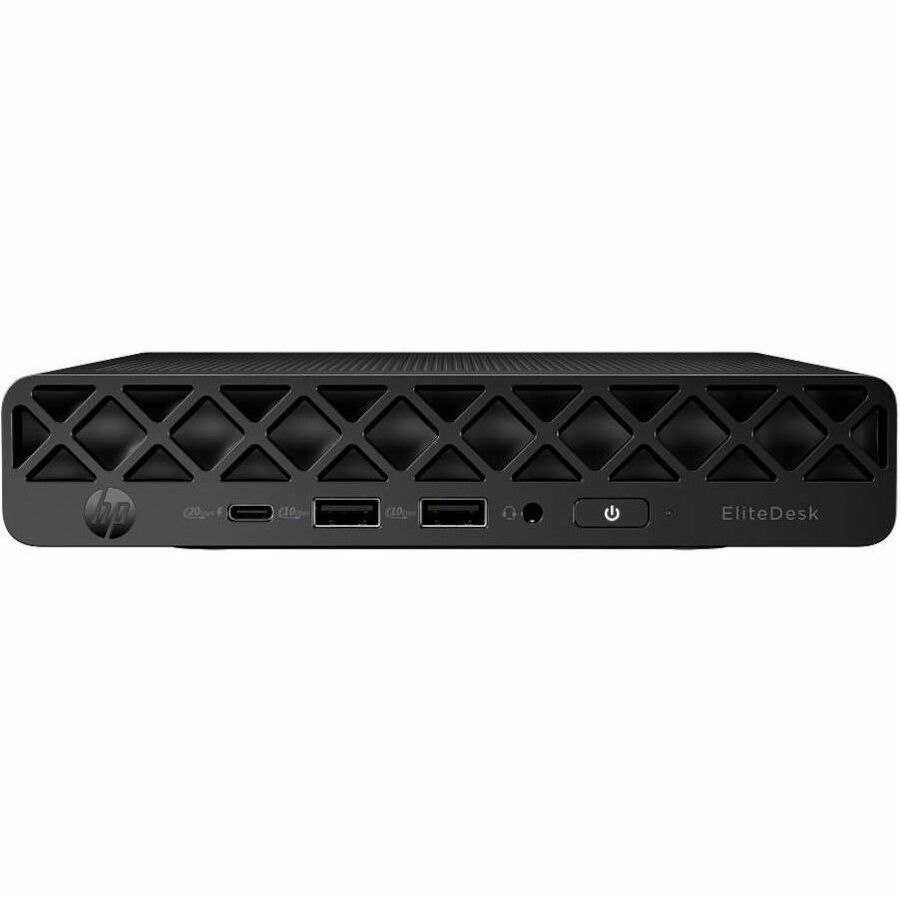 HP EliteDesk 8 G1i Desktop Computer - Intel Core Ultra 5 235T - vPro Technology - 16 GB - 512 GB SSD - Desktop Mini - Jack Black