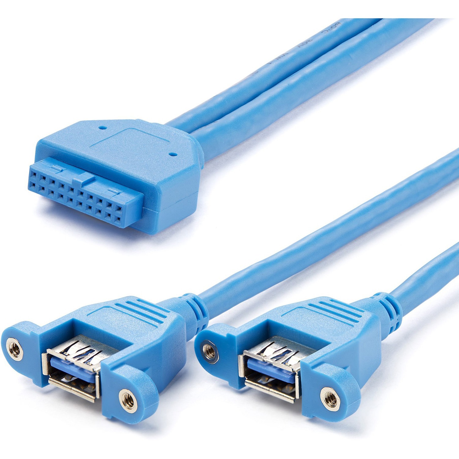 StarTech.com 2-poort Inbouwpaneel USB 3.0 Kabel - USB A naar Moederbord Aansluitkabel F/F