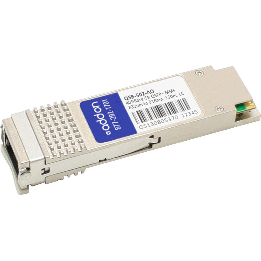 AddOn Gigamon Systems&reg; QSB-502 Compatible TAA 40GBase-SR QSFP+ Transceiver (MMF, 832nm to 918nm, 150m, LC, DOM)