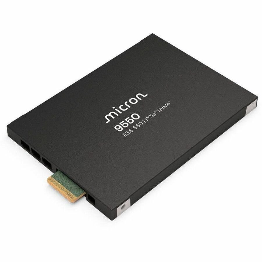 Micron 9550 MAX 25.60 TB Solid State Drive - E3.S (7.5 mm) Internal - PCI Express NVMe (PCI Express NVMe 5.0 x4) - Mixed Use