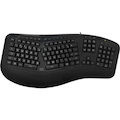 Adesso Tru-Form AKB-150EB Keyboard - Cable Connectivity - USB Interface - RGB LED - English (US) - Black