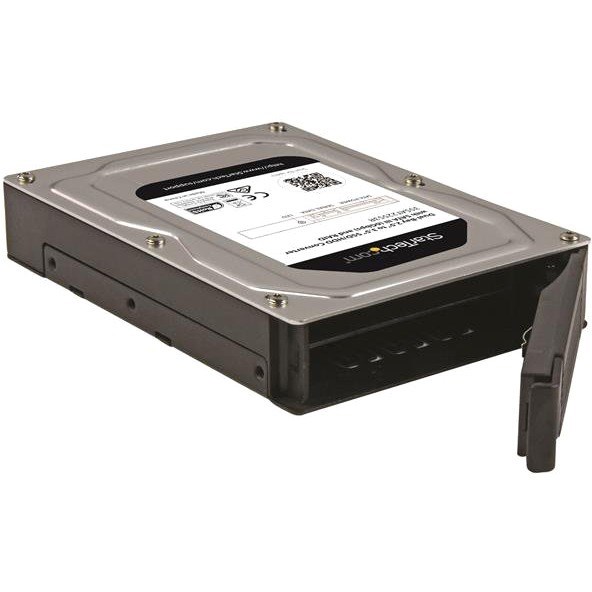 StarTech.com Dual-Bay 2.5in to 3.5in SATA Hard Drive Adapter Enclosure with RAID - Supports SATA III & RAID 0, 1, Spanning, JBOD Aluminum