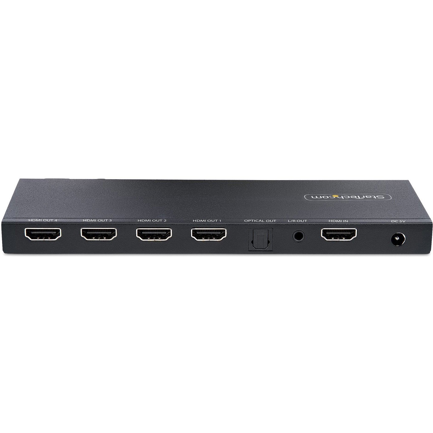StarTech.com 4-Port HDMI Splitter, 4K 60Hz HDMI 2.0, 1 In 4 Out HDMI Splitter, 4K HDMI Splitter w/Built-in Scaler, 1x4 HDMI Display/Output