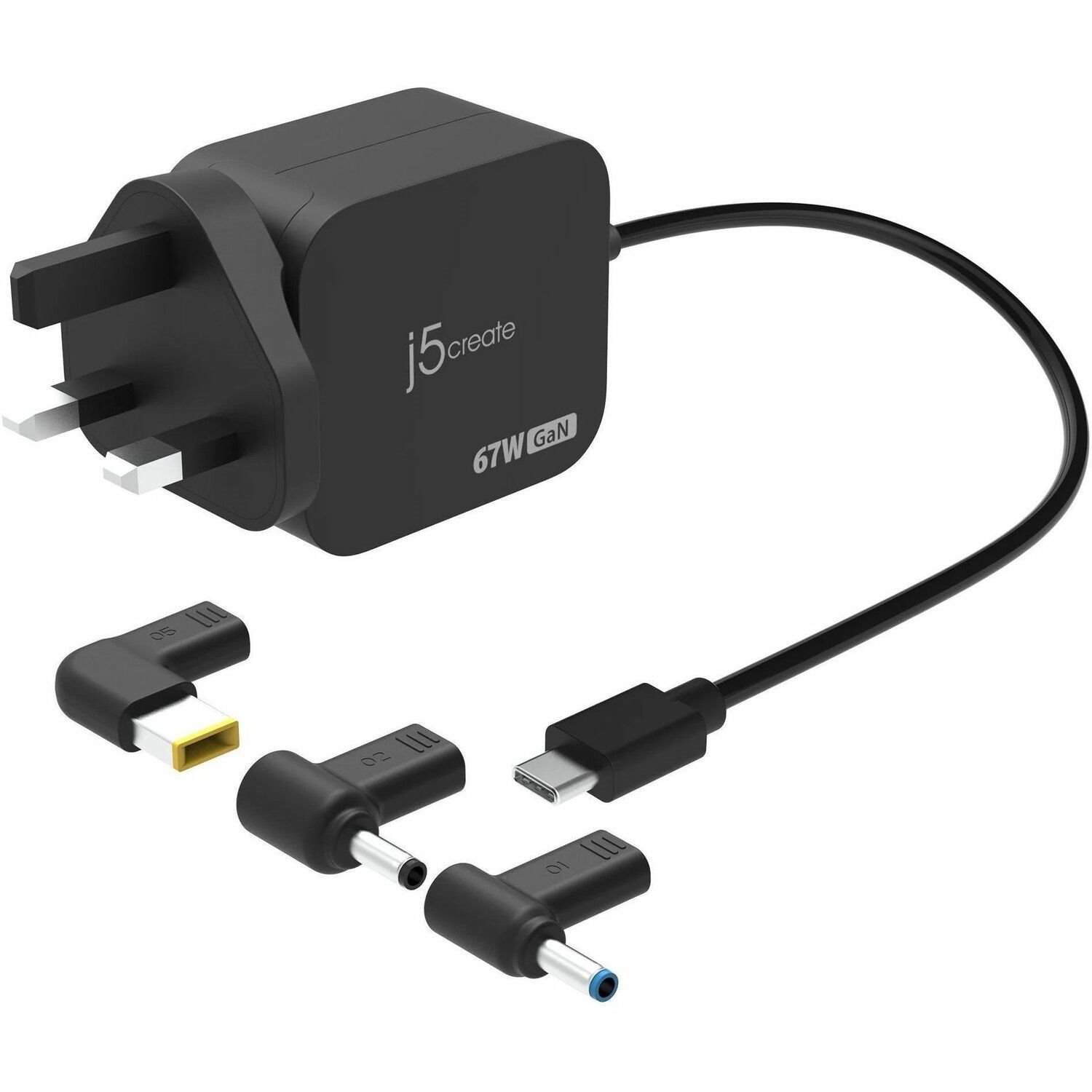 J5create 67W GaN PD Usb-C Mini Charger With 3 Of