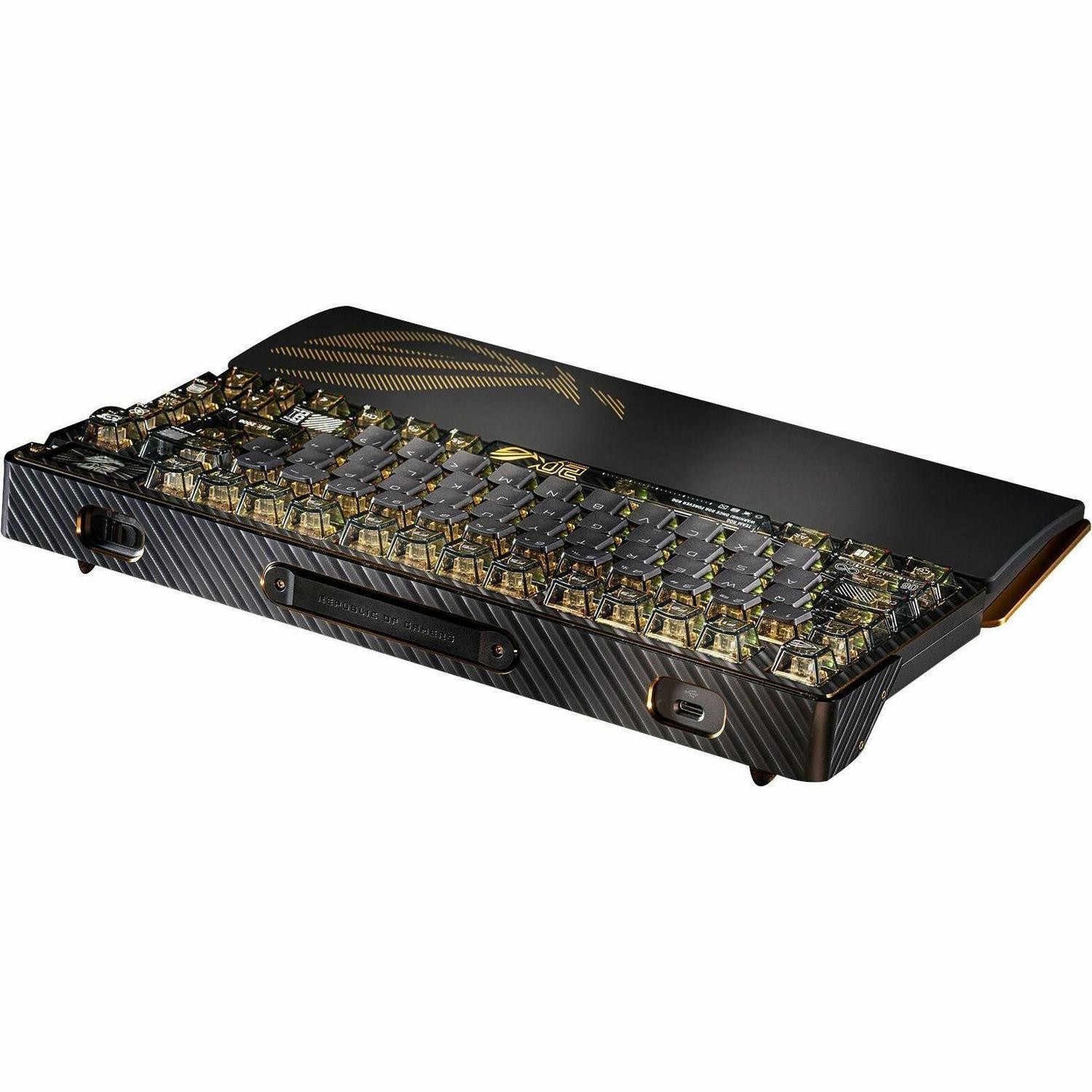 Asus ROG Azoth Extreme Edition 20 Gaming Keyboard - Wired/Wireless Connectivity - USB 2.0 Type A Interface - RGB LED