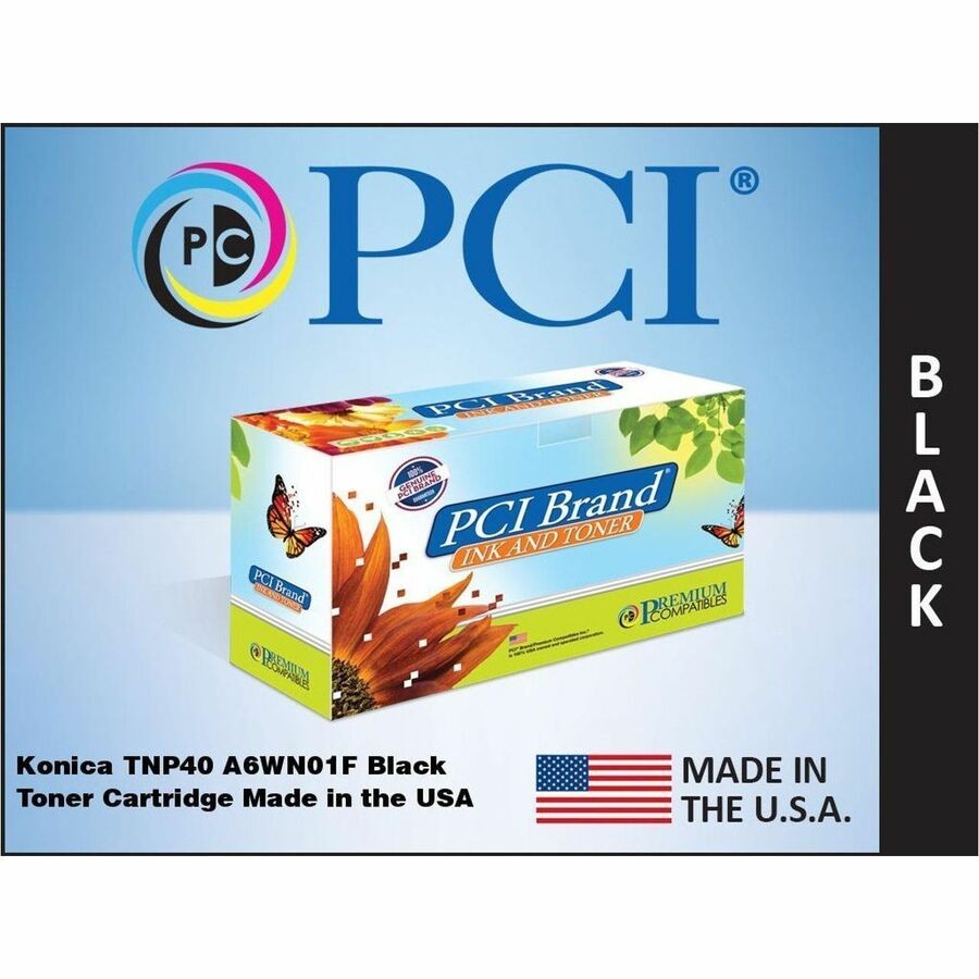 Pci Brand Compatible Konica Minolta A6wn01f TNP40 Black Toner Cartridge 20000 Pa