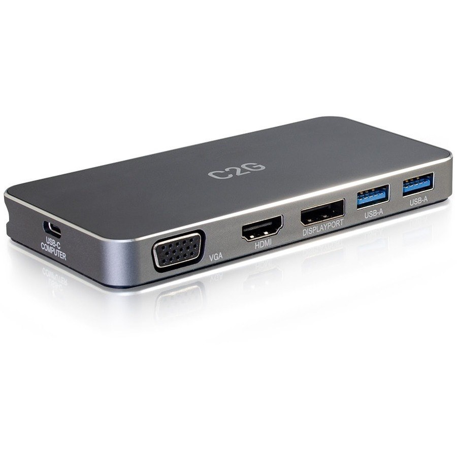 C2G USB 3.2 Gen 1 (3.1 Gen 1) Type-C Docking Station for Notebook - 65 W