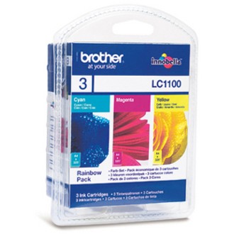 Brother LC-1100RBWBP Original Inkjet Ink Cartridge - Cyan, Magenta, Yellow Pack