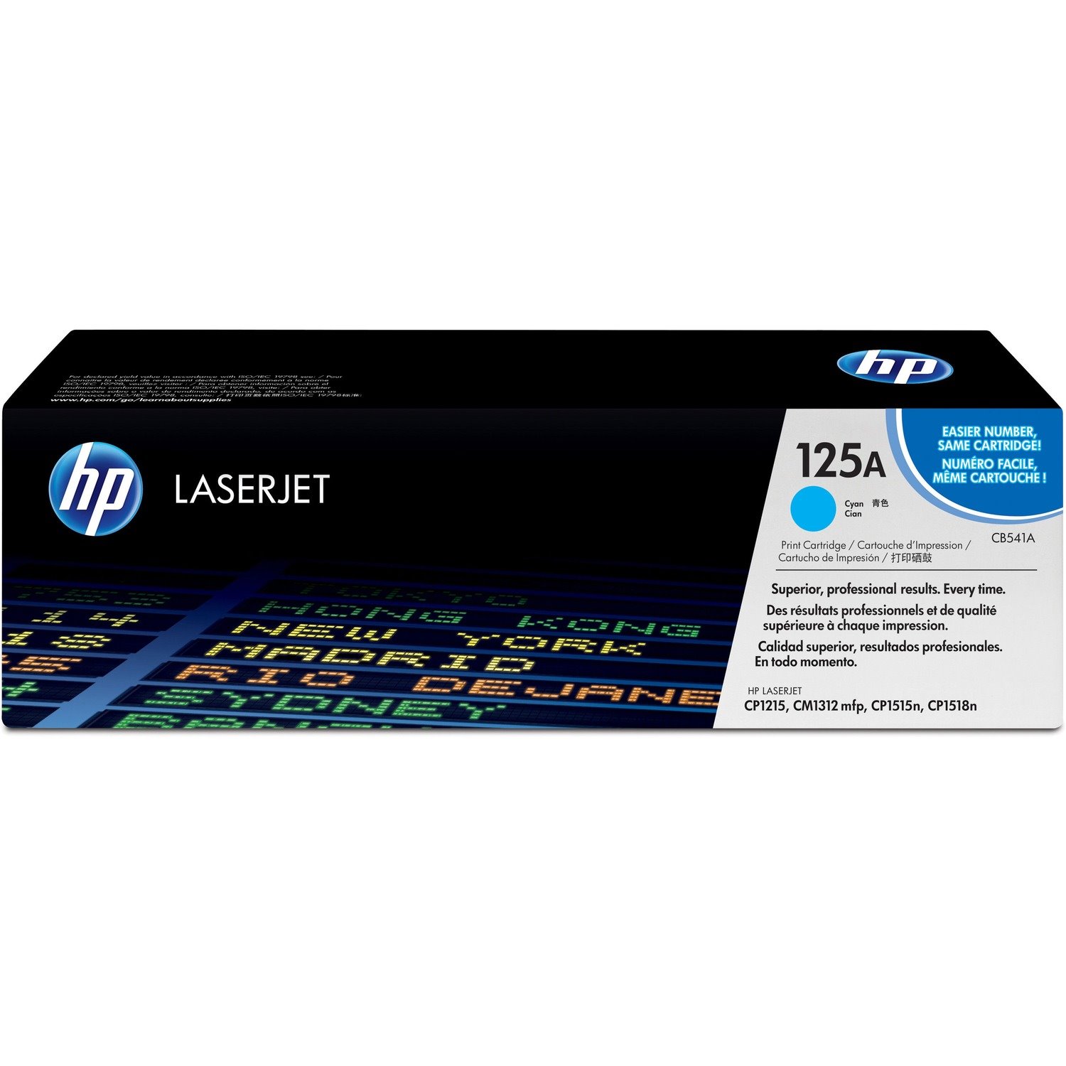 HP 125A Original Laser Toner Cartridge - Cyan - 1 Each