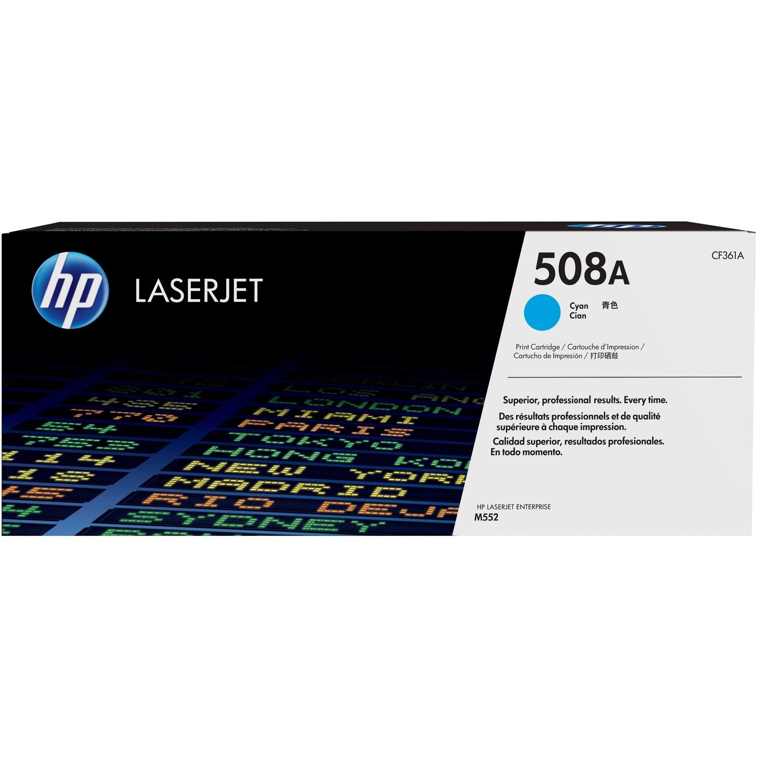 HP 508A (CF361A) Original Laser Toner Cartridge - Single Pack - Cyan - 1 Each