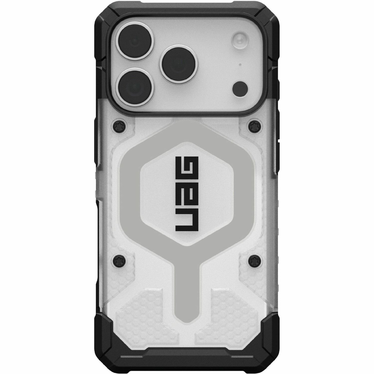 Urban Armor Gear Pathfinder Clear iPhone 17 Pro Case - Ice/Silver