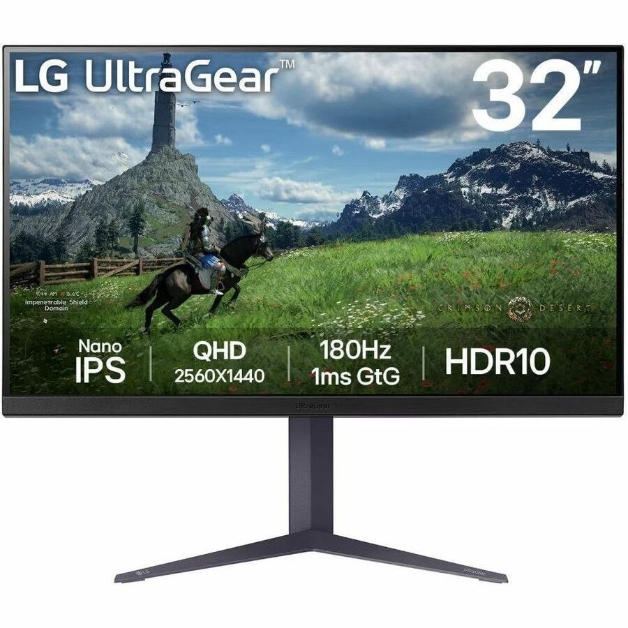 LG UltraGear 32GS85Q-B 32" Class WQHD Gaming LCD Monitor - 16:9 - Black