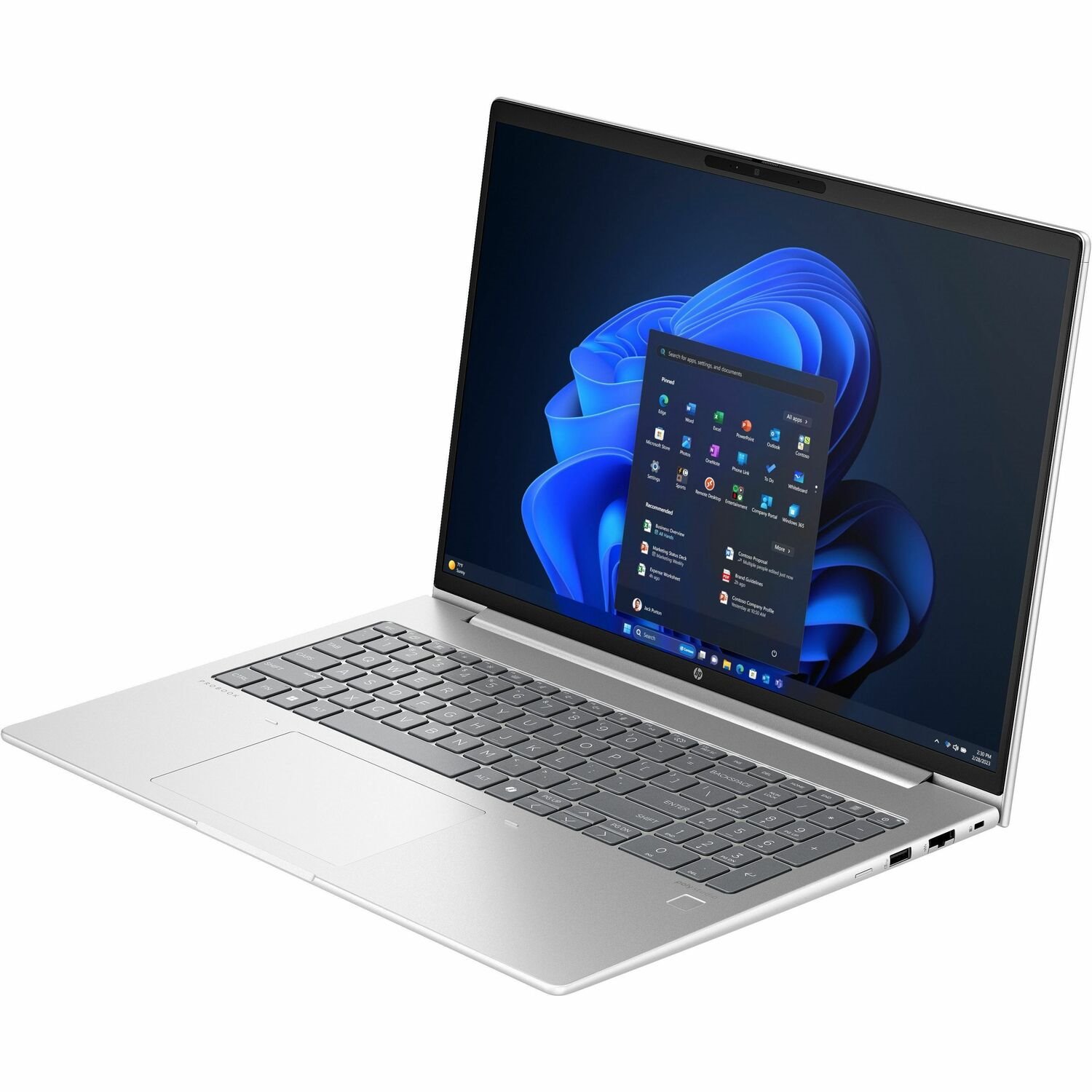 HP ProBook 460 G11 16" Notebook - WUXGA - Intel Core Ultra 7 155U - vPro Technology - 16 GB - 256 GB SSD - Pike Silver Plastic