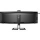 Philips 45B1U6900CH 45" Class Webcam Dual Quad HD (DQHD) Curved Screen LCD Monitor - 32:9 - Textured Black