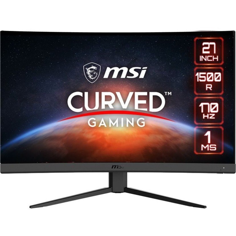 MSI Optix G27C4 E2 27" Class Full HD Curved Screen Gaming LCD Monitor - 16:9 - Black