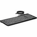 HP 405 Keyboard - Cable Connectivity - USB Type C, USB Type A Interface - LED