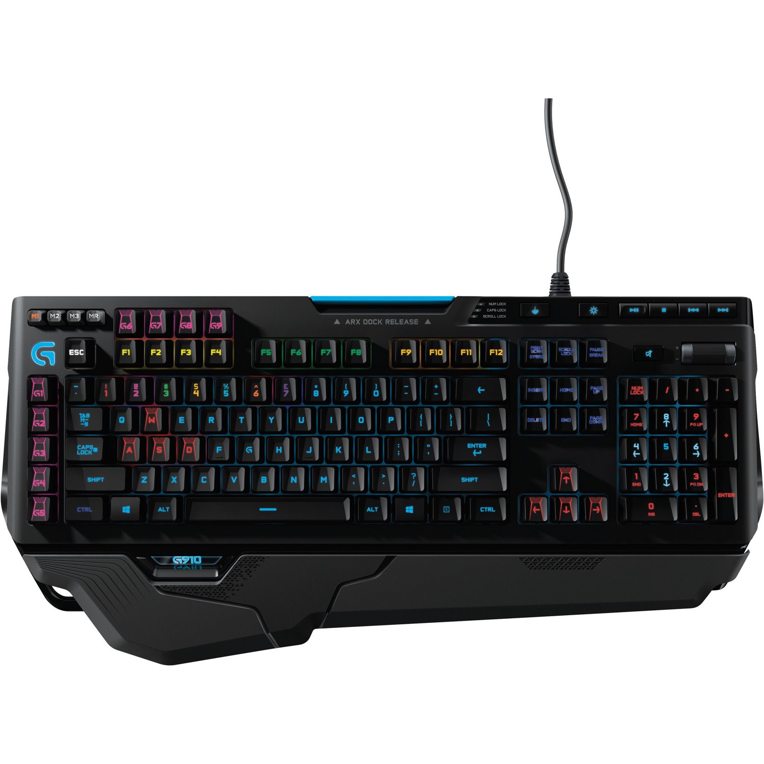 Logitech Orion Spectrum G910 Keyboard - Cable Connectivity - USB 2.0 Interface