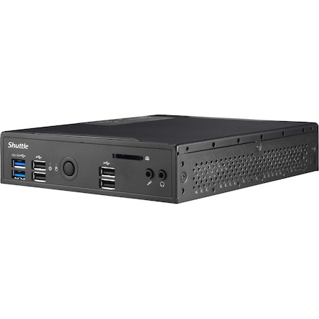 Shuttle XPC slim DS20U Barebone System - Slim PC - Socket BGA-1528 - 1 x Processor Support - Celeron 5205U 1.90 GHz Dual-core (2 Core)