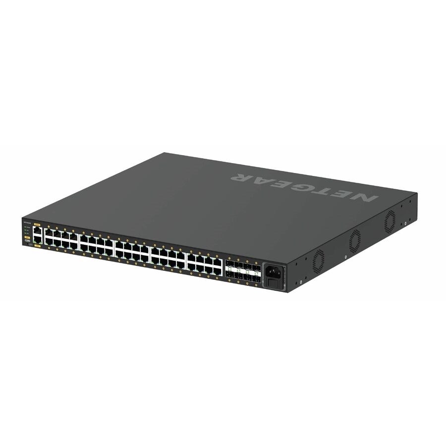 Netgear AV Line M4250 M4250-40G8F-PoE+ 40 Ports Manageable Ethernet Switch - Gigabit Ethernet, 10 Gigabit Ethernet - 10/100/1000Base-T, 10GBase-X, 1000Base-X