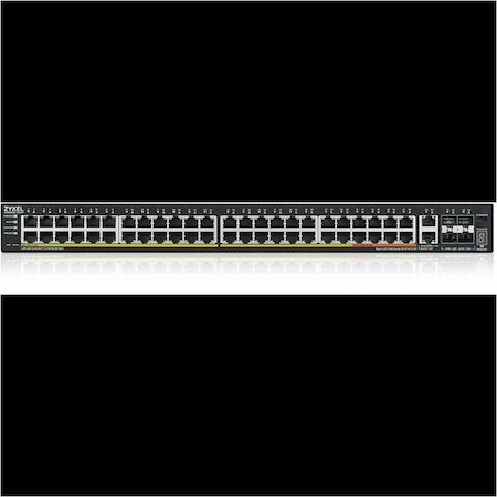 ZYXEL XGS2220-54HP 48-Port Gigabit L3 Managed and Nebula Pro Cloud Managed Switch | 40 PoE+ / 10 PoE++ Ports at 600W with 4 SFP+ 10G Uplinks and 2 10G Ethernet Ports