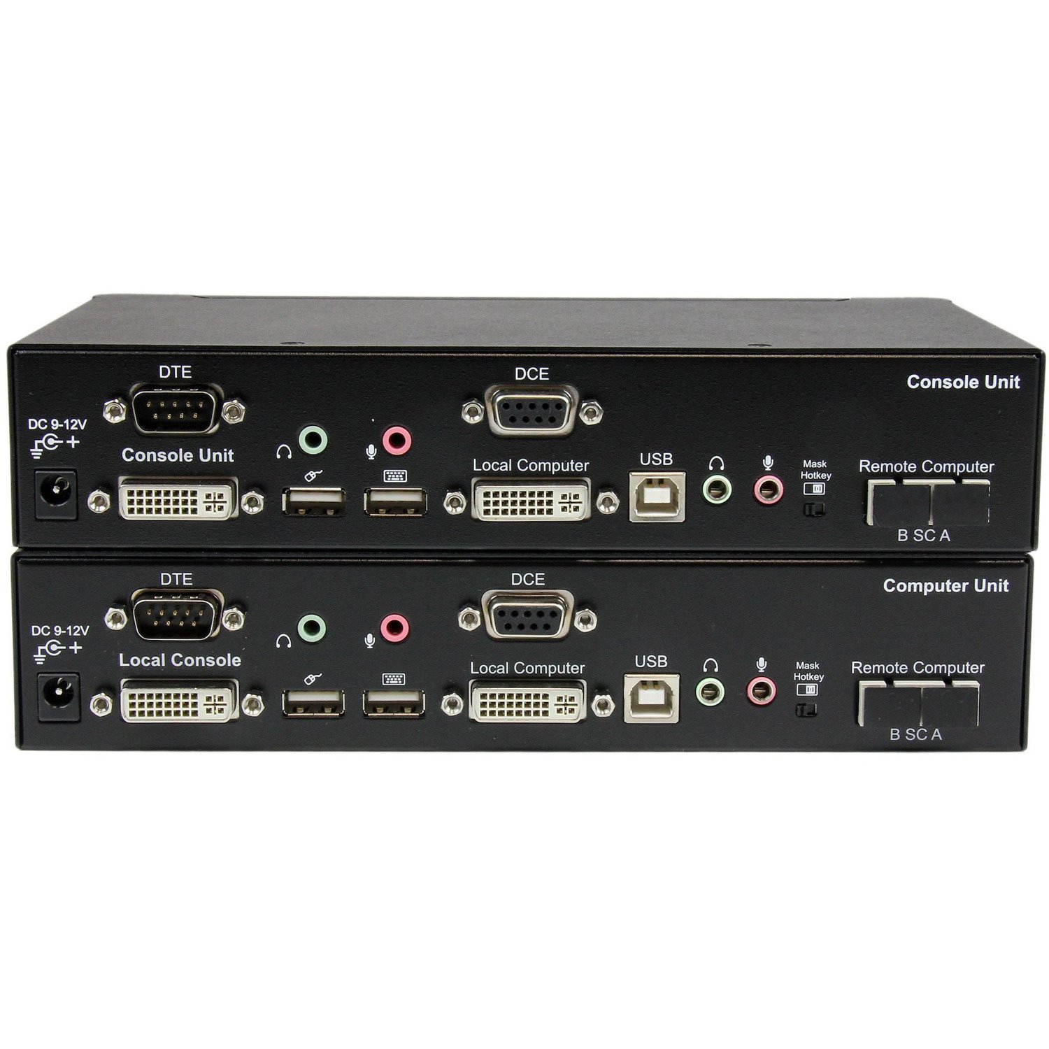 StarTech.com USB DVI KVM Extender Over Fiber 2km - Serial/Audio