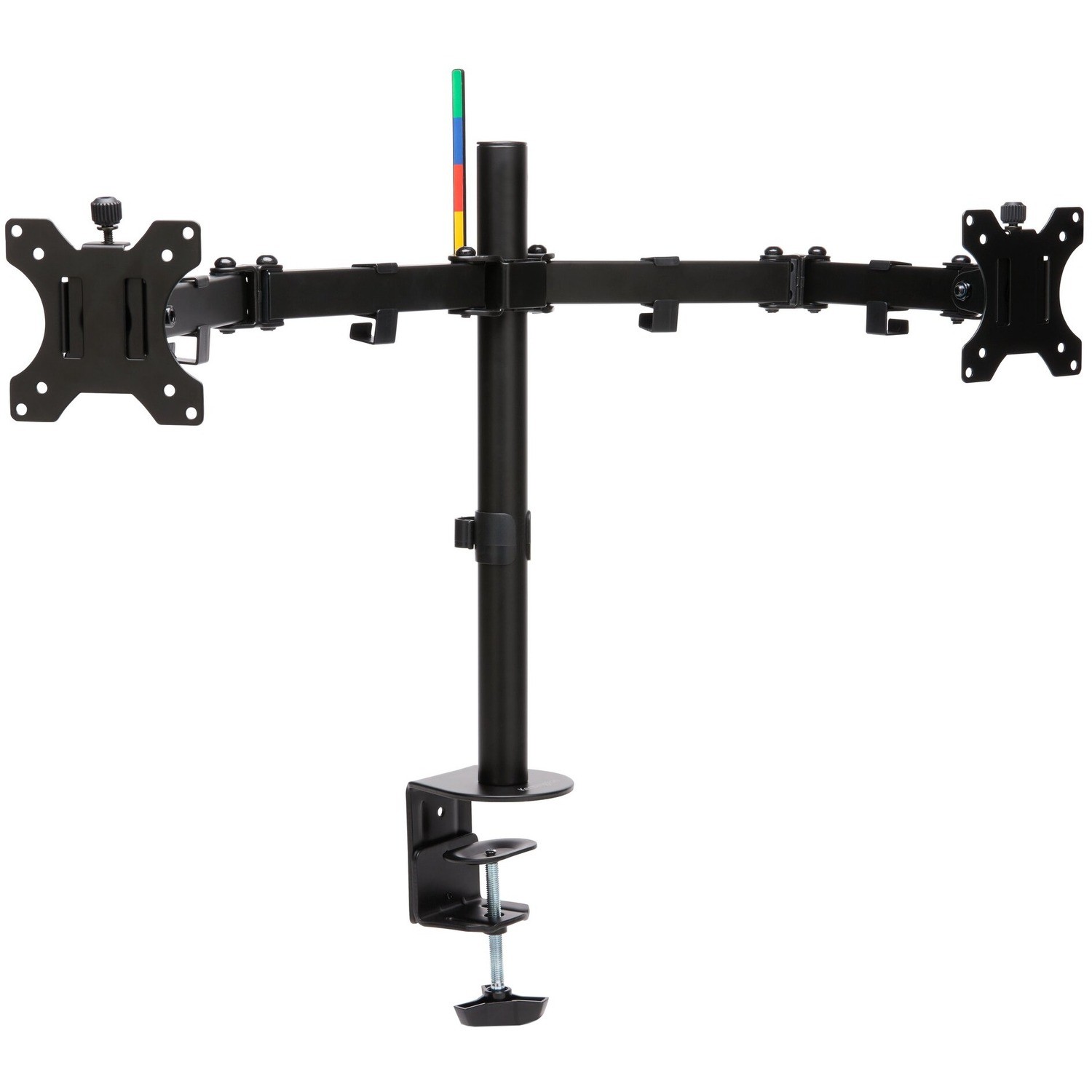 KENSINGTON DUAL MONITOR DESK MOUNT, UP TO 32" & 8KG, VESA 75x75, 100x100 - BLACK