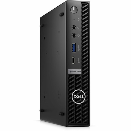 Dell OptiPlex 7000 Desktop Computer - Intel Core i7 12th Gen i7-12700T - vPro Technology - 16 GB - 256 GB SSD - Micro PC - Standard Black
