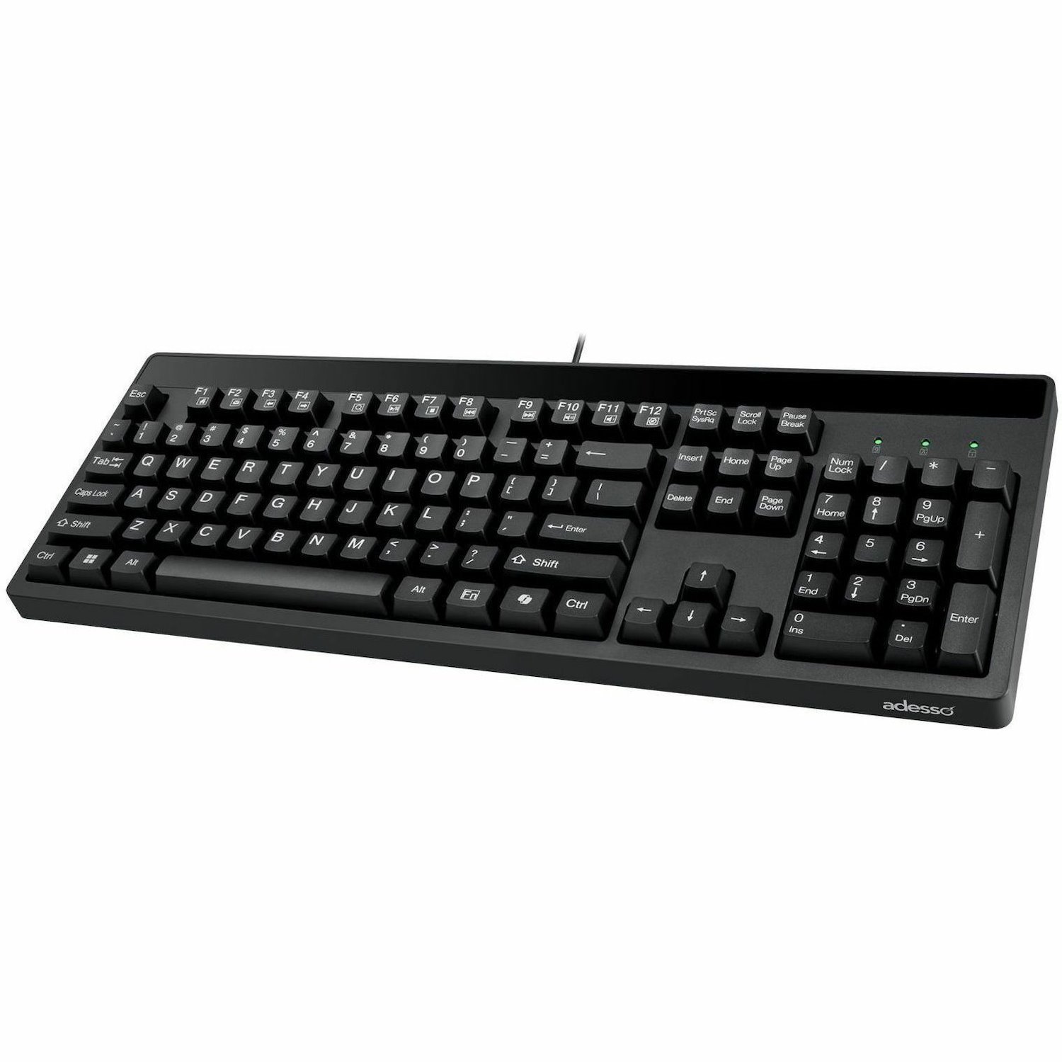Adesso EasyTouch 130 Full Sized Wired Mechanical Keyboard With CoPilot AI Hotkey
