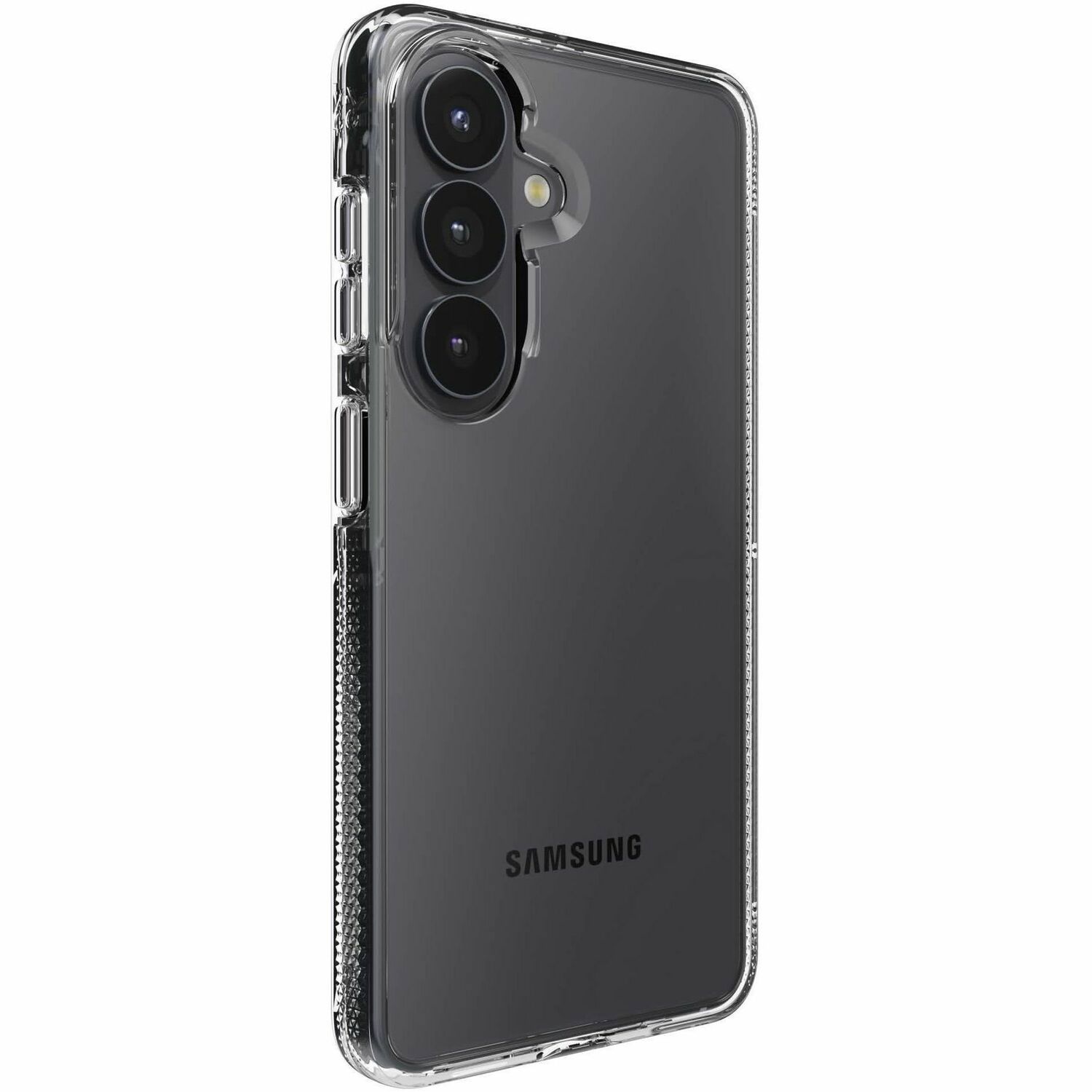 ZAGG Crystal Palace Case for Samsung Galaxy S26 Smartphone - Textured Edges, Textured Grip - Clear