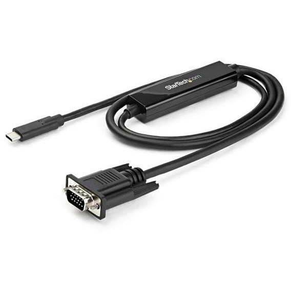 StarTech.com 3ft/1m USB C to VGA Cable - 1920x1200/1080p USB Type C DP Alt Mode to VGA Video Monitor Adapter Cable -Works w/ Thunderbolt 3