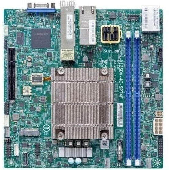 Supermicro X12SDV-8C-SPT4F Server Motherboard - Intel Chipset - Socket BGA-2227 - Mini ITX