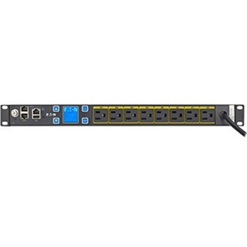 Eaton Metered Input rack PDU, 1U, 5-15P input, 10 ft cord, Single-phase, 100-127V, Outlets: (8) 5-15R