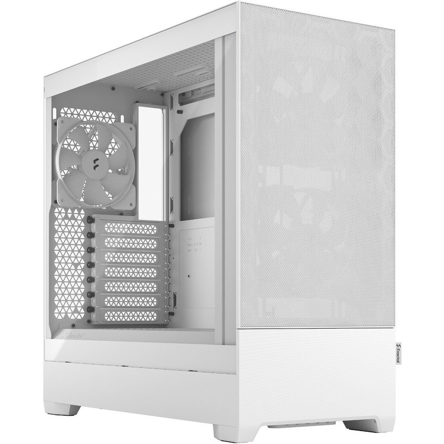 Fractal Design Pop Air Computer Case - Mini ITX, Mini ATX, ATX Motherboard Supported - Tower - Steel, Tempered Glass - White, Transparent