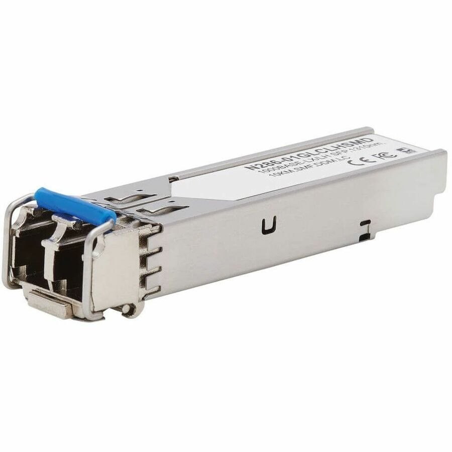 Eaton Tripp Lite Series Cisco-Compatible GLC-LH-SMD SFP Transceiver - 10/100/1000Base-LX/LH, DDM, Singlemode LC, 1310 nm, 10 km