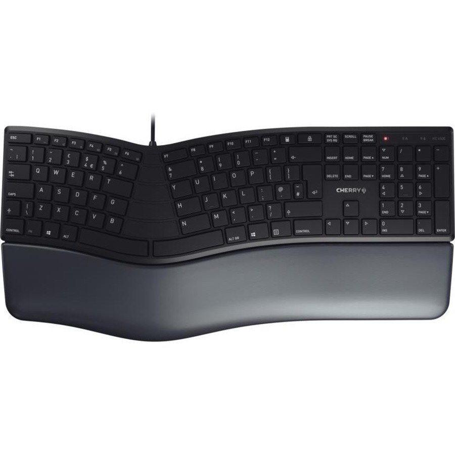 CHERRY ERGO KC 4500 Keyboard - Cable Connectivity - USB Interface - Pan-Nordic