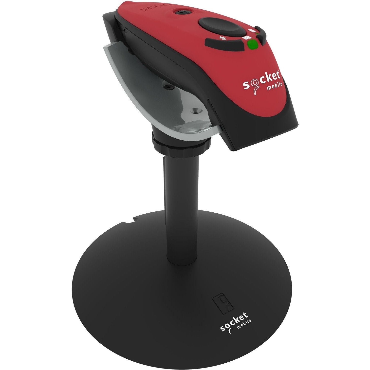 Socket Mobile DuraScan D720 Rugged Warehouse Handheld Barcode Scanner - Wireless Connectivity - Red - USB Cable Included