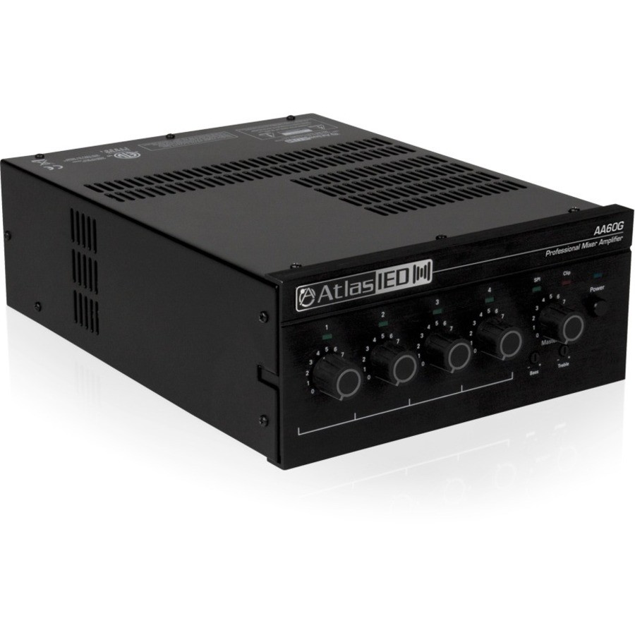 AtlasIED AA60G Amplifier - 60 W RMS - 3 Channel - Black