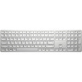 HP 970 Keyboard - Wireless Connectivity - USB Type A, USB Type C, USB Interface - Silver