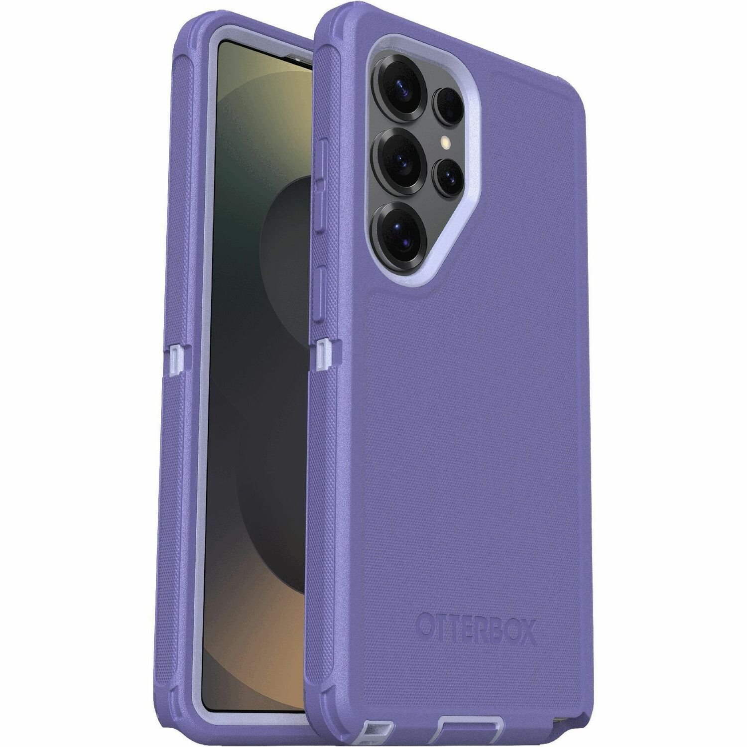 OtterBox Defender Series Pro Carrying Case (Holster) Samsung Galaxy S25 Ultra Smartphone - Mountain Majesty (Purple)