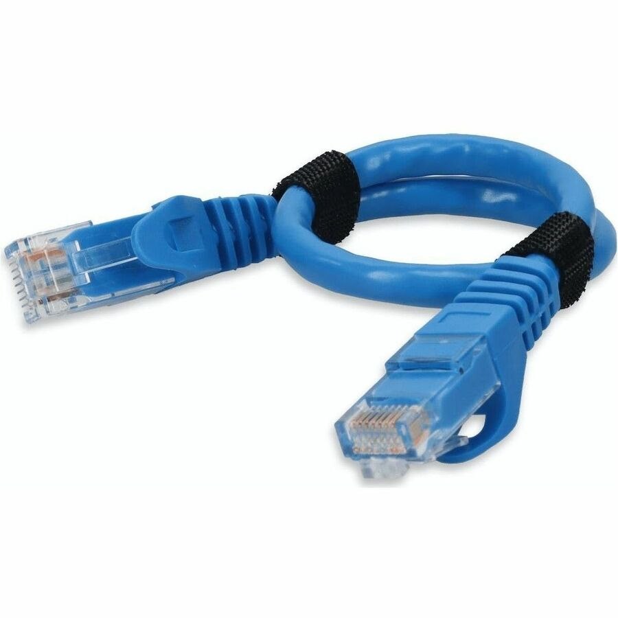 AddOn 1ft Blue CAT 6 PVC Ethernet Cable Snagless Easy Boot RJ-45 M/M